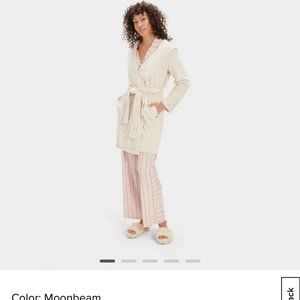 UGG Miranda Fleece Bathrobe Moonbeam size M